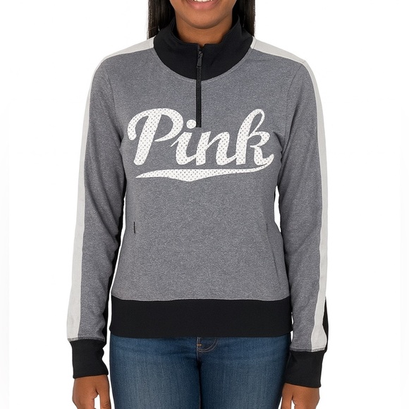 PINK Ultimate Zip Pullover, Size XS - Picture 1 of 11